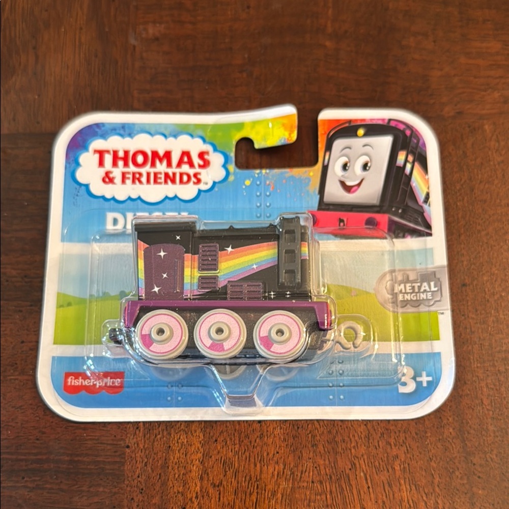 Metal Thomas & Friends Diesel Engine by Fisher Price Train Toy Rainbow Colorful